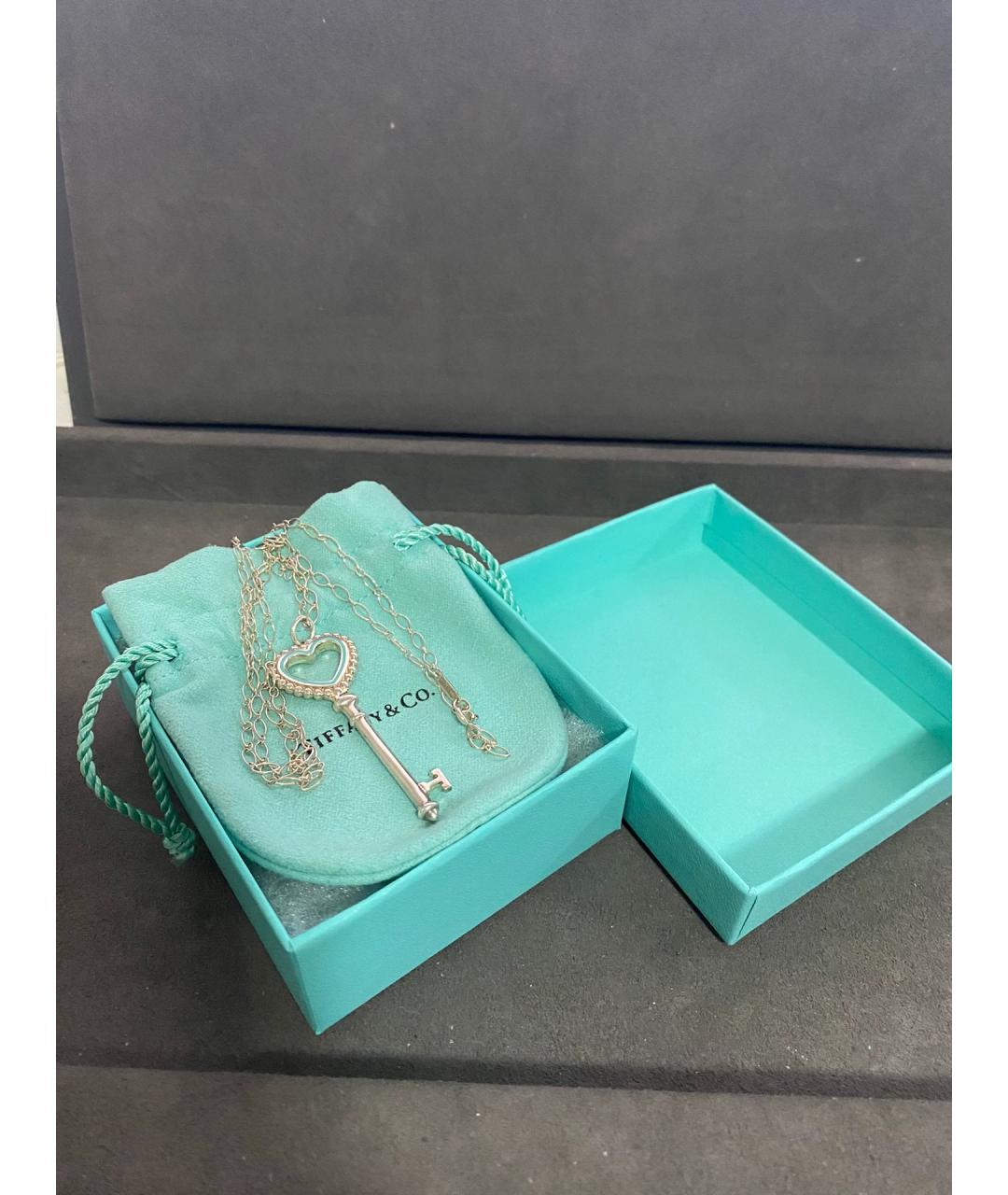 TIFFANY&CO Синий серебряный кулон, фото 2