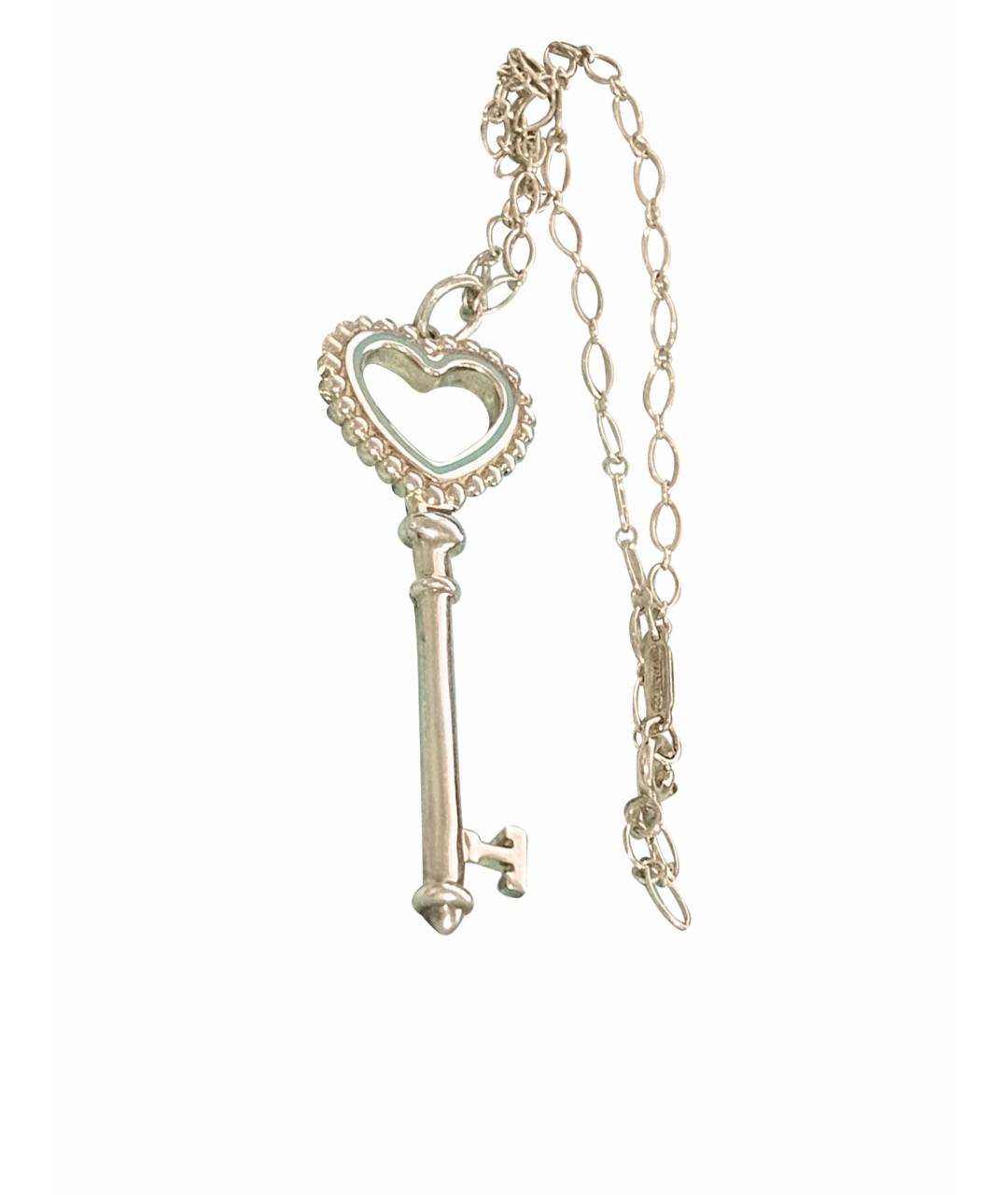 TIFFANY&CO Синий серебряный кулон, фото 1