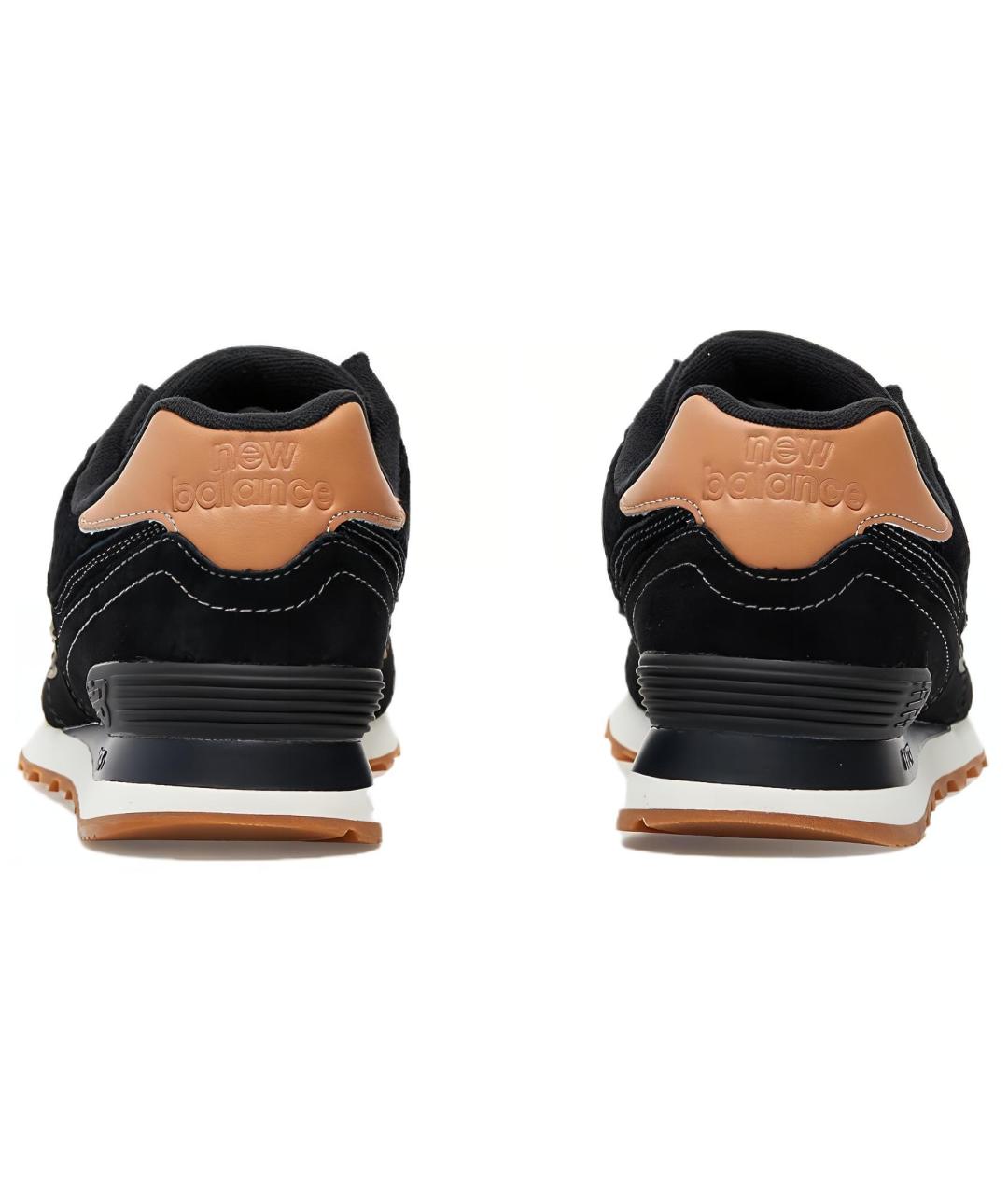 NEW BALANCE Черные кожаные кроссовки, фото 4