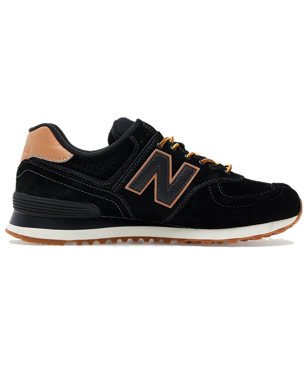 NEW BALANCE Черные кожаные кроссовки, фото 2