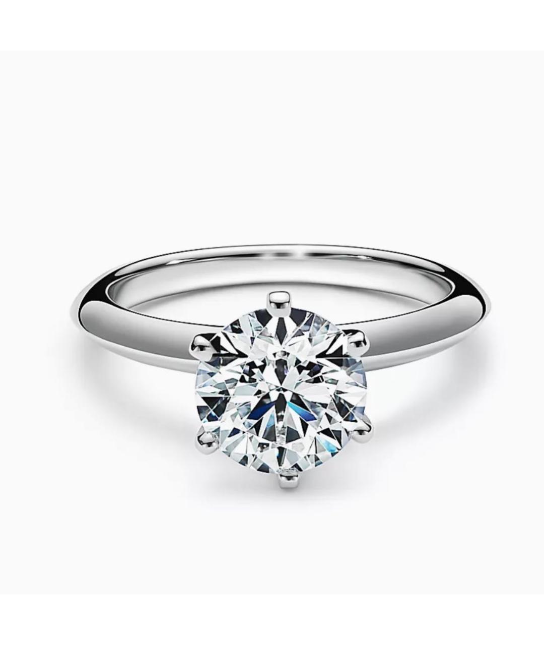 TIFFANY&CO Серое платиновое кольцо, фото 5