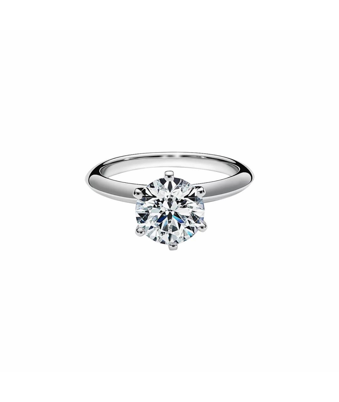TIFFANY&CO Серое платиновое кольцо, фото 1