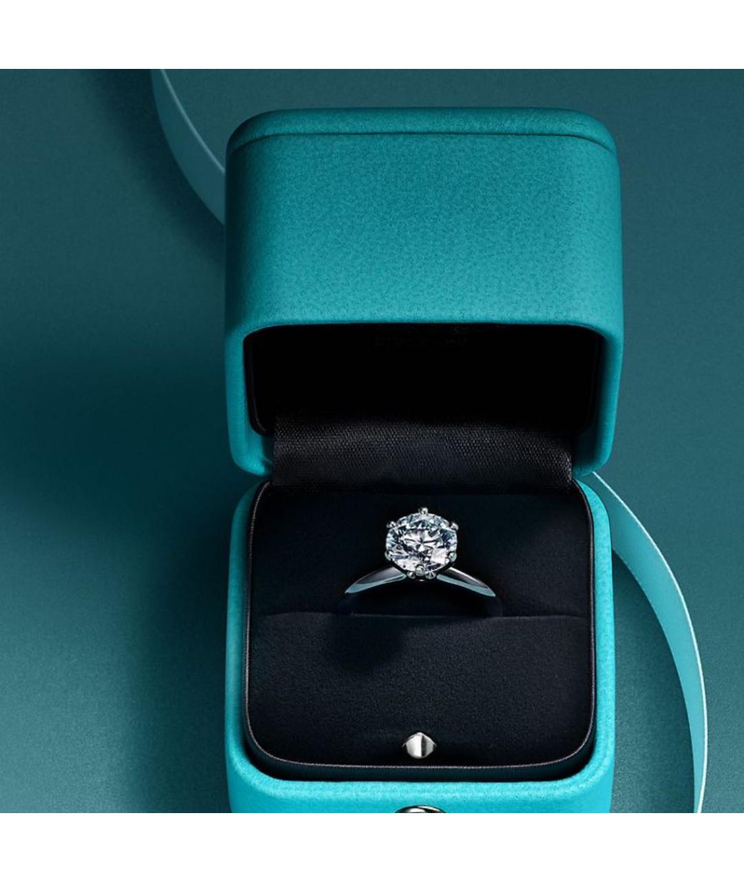 TIFFANY&CO Серебряное платиновое кольцо, фото 4