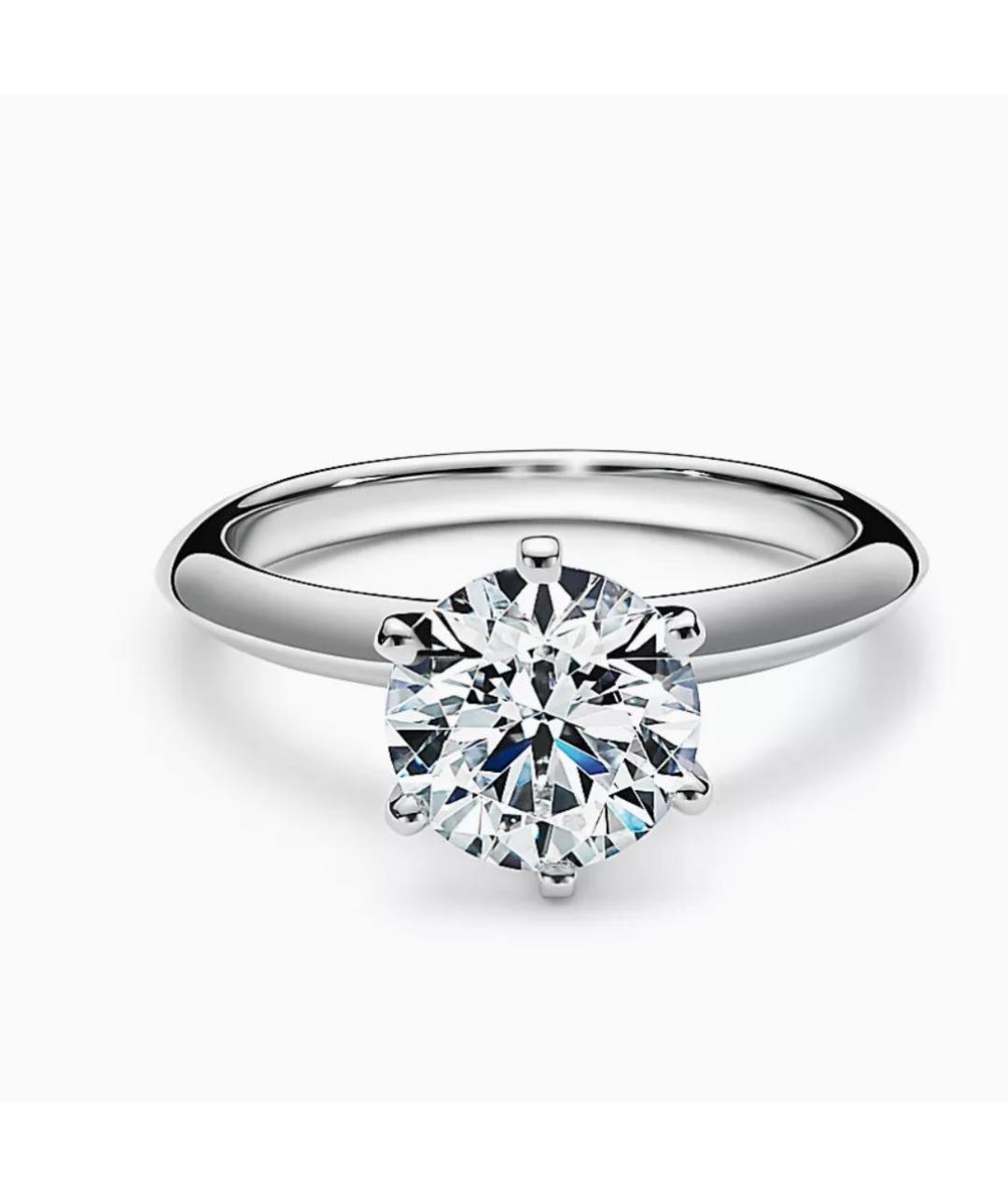 TIFFANY&CO Серебряное платиновое кольцо, фото 5