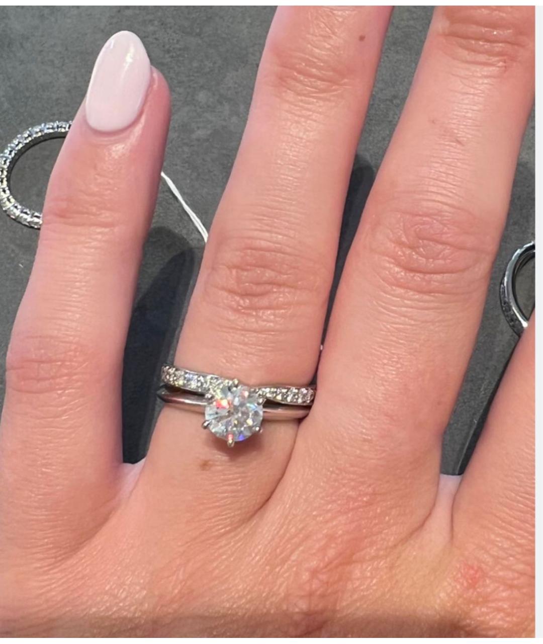 TIFFANY&CO Серебряное платиновое кольцо, фото 3