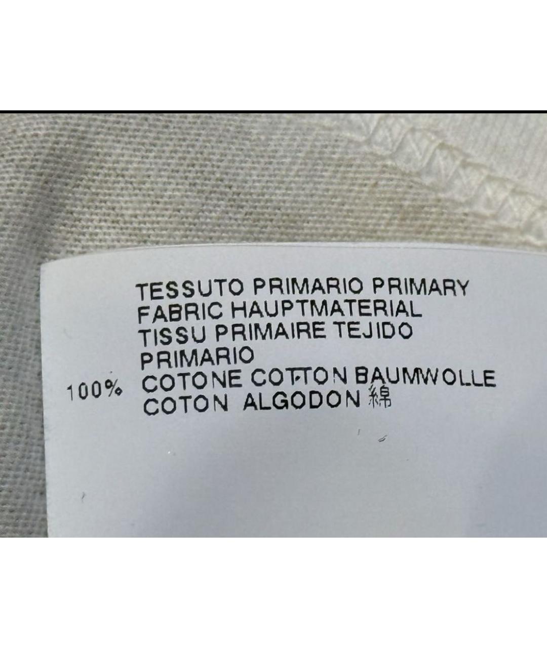 MAISON MARGIELA Желтая хлопковая футболка, фото 4