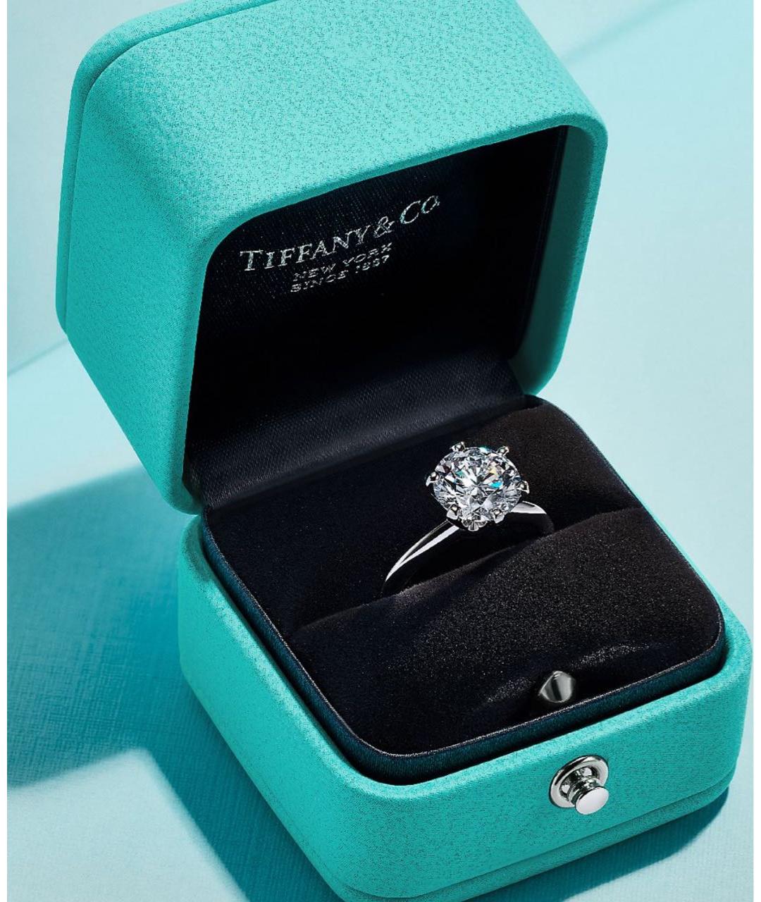 TIFFANY&CO Серебряное платиновое кольцо, фото 2