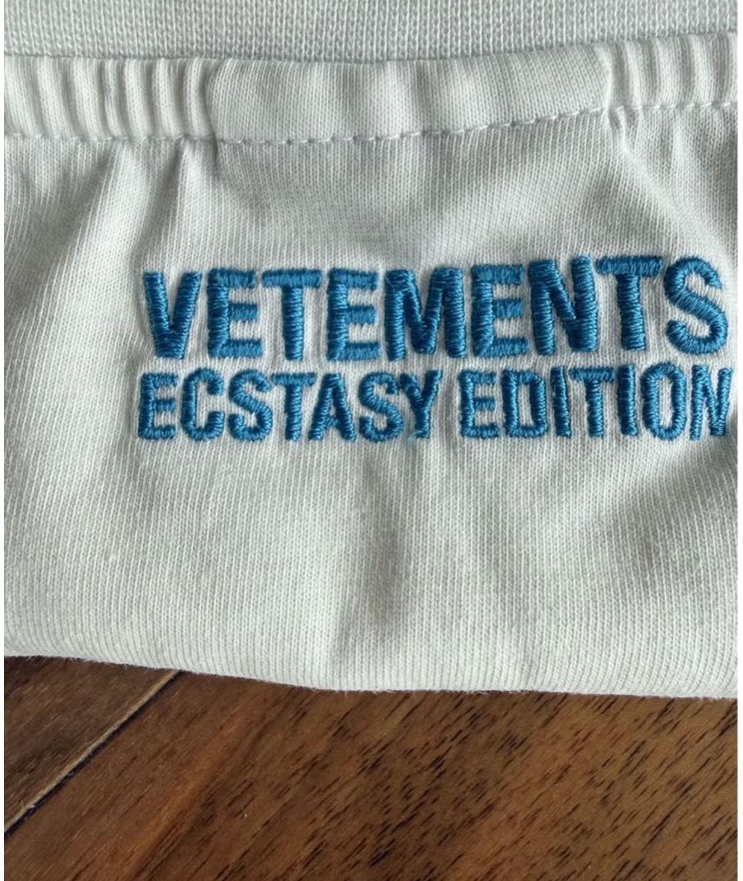 VETEMENTS Белая хлопковая футболка, фото 5