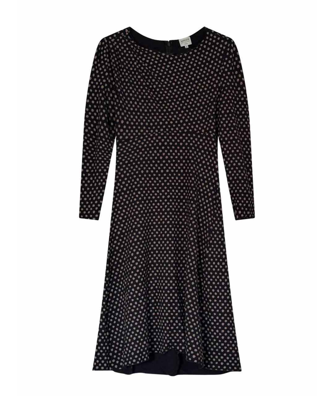 ARMANI COLLEZIONI Черное хлопковое повседневное платье, фото 1