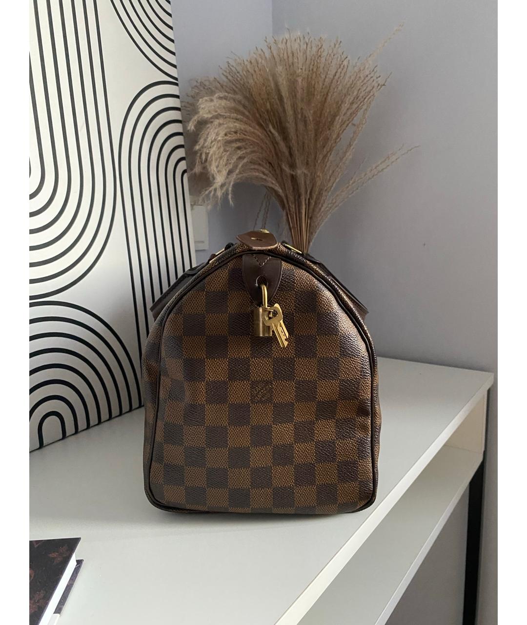 LOUIS VUITTON Коричневая сумка с короткими ручками, фото 2