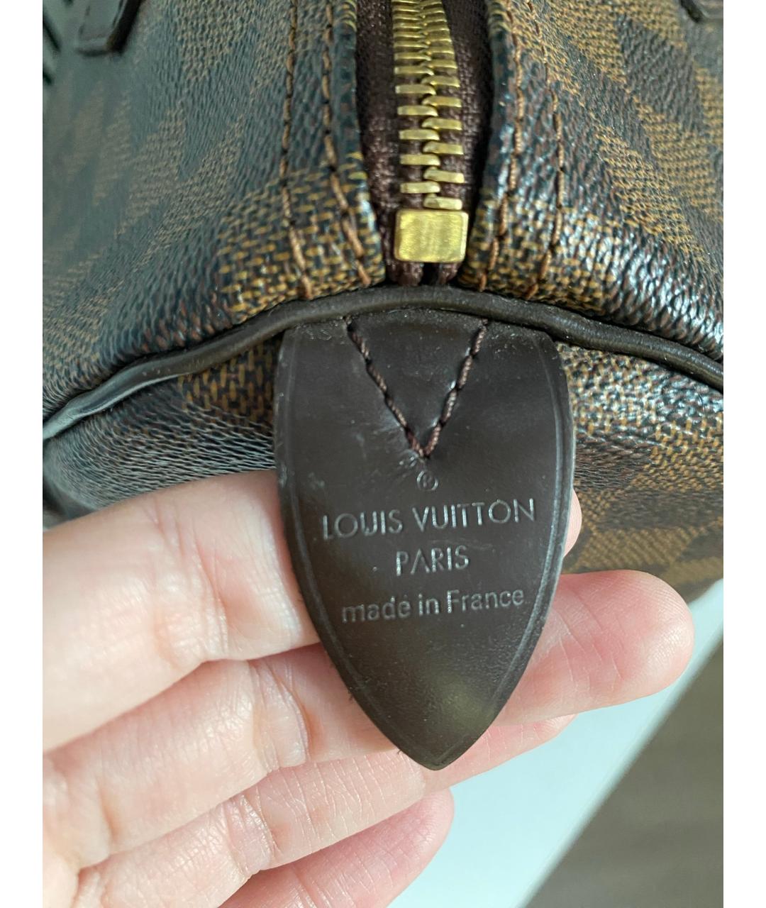 LOUIS VUITTON Коричневая сумка с короткими ручками, фото 6