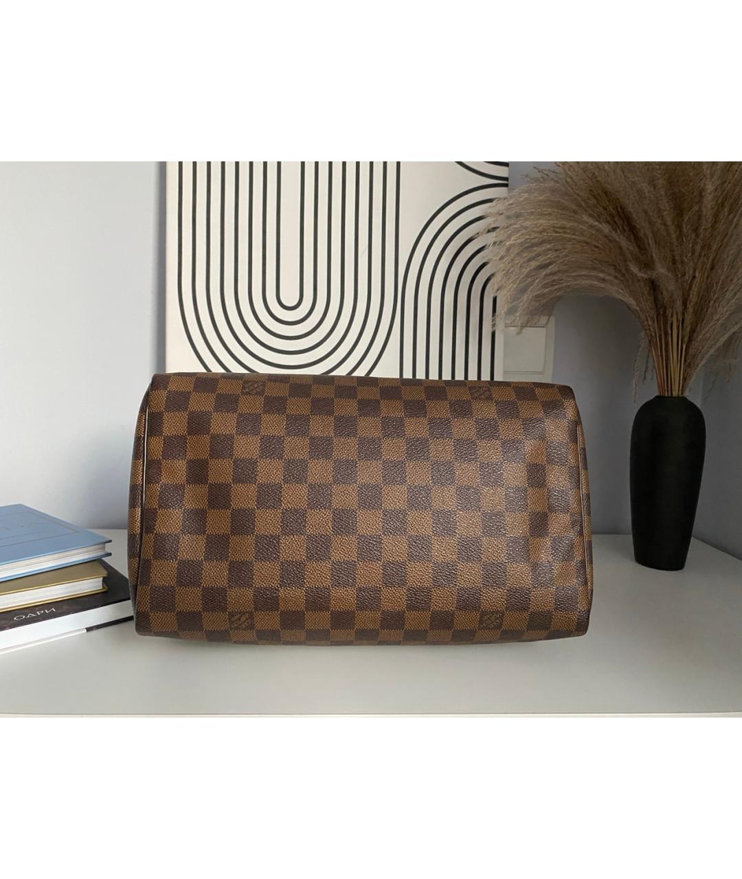 LOUIS VUITTON Коричневая сумка с короткими ручками, фото 3