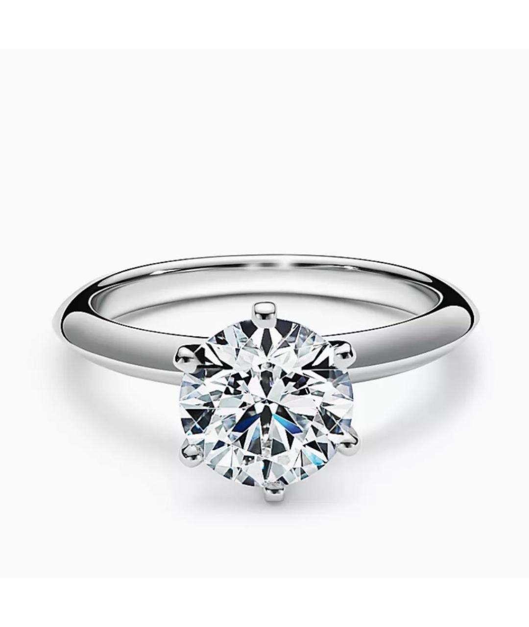 TIFFANY&CO Серебряное платиновое кольцо, фото 5