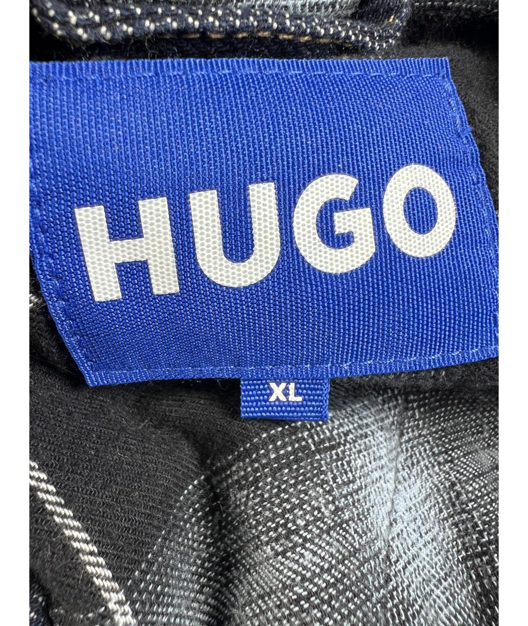 HUGO BOSS Темно-синяя хлопковая куртка, фото 4