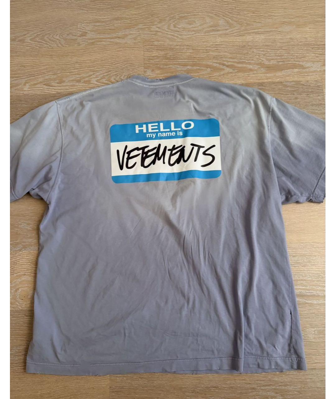 VETEMENTS Мульти хлопковая футболка, фото 2