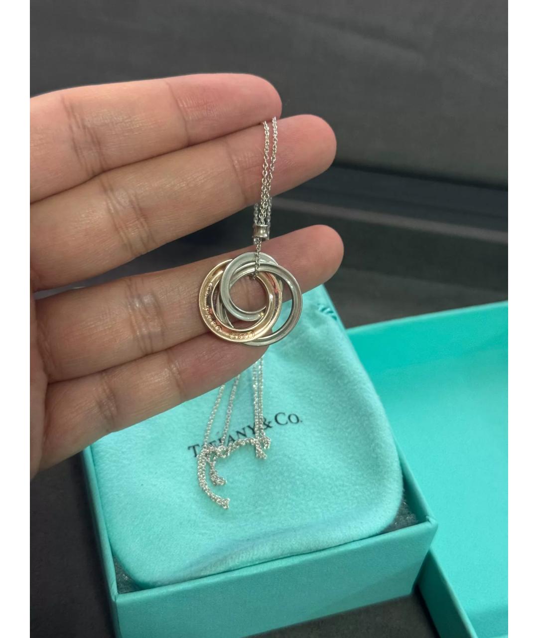 TIFFANY&CO Розовый серебряный кулон, фото 6
