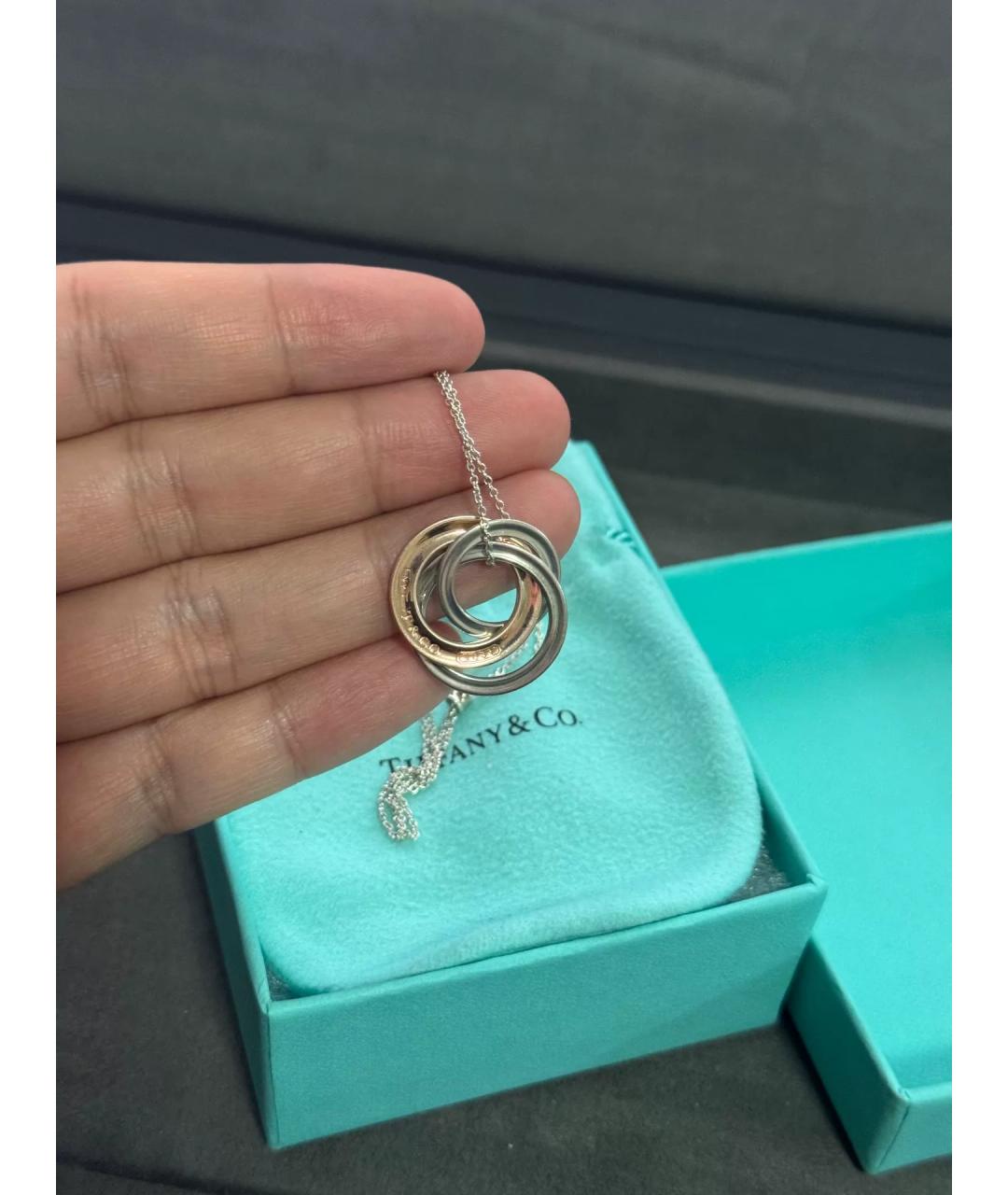 TIFFANY&CO Розовый серебряный кулон, фото 7