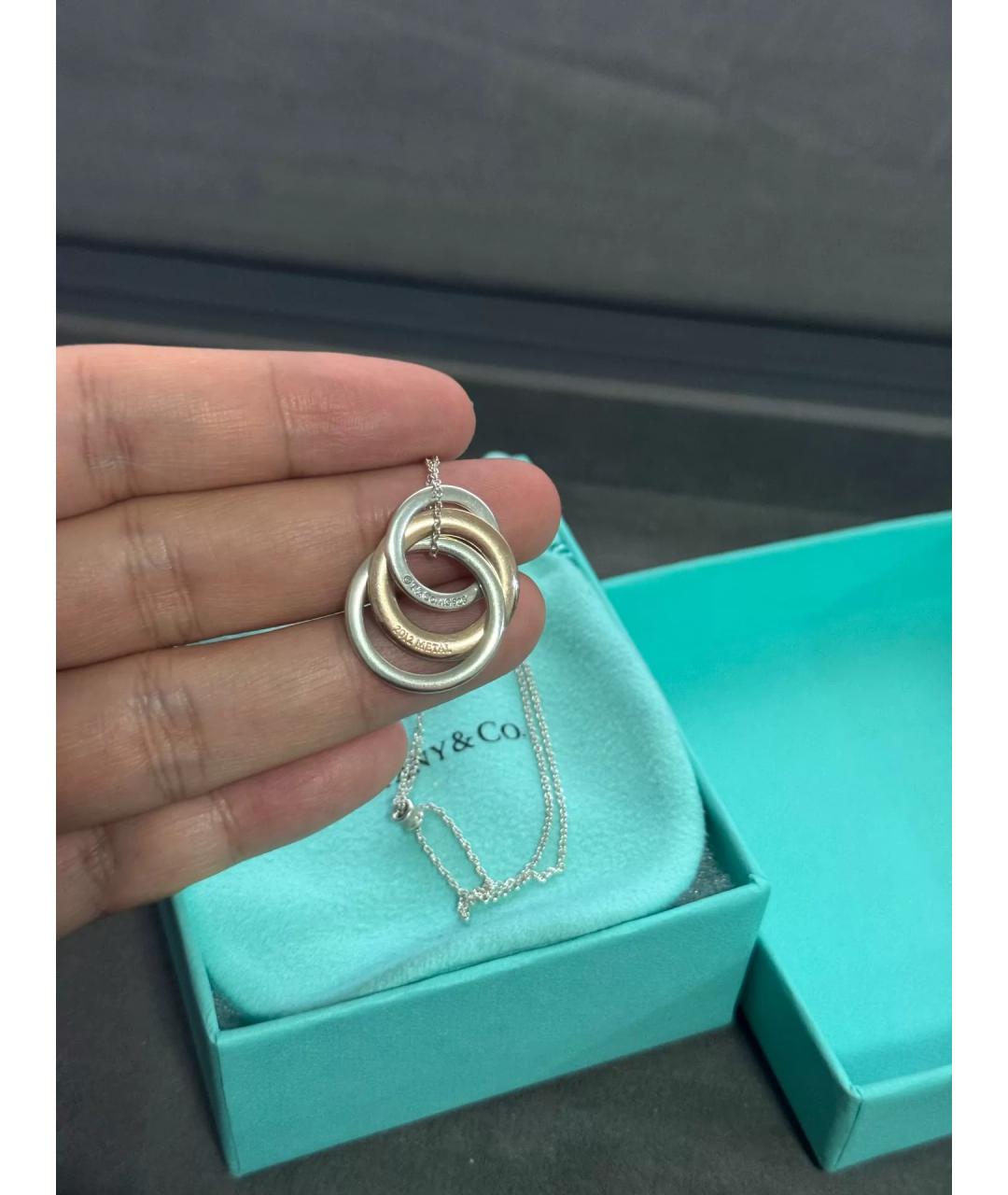 TIFFANY&CO Розовый серебряный кулон, фото 3