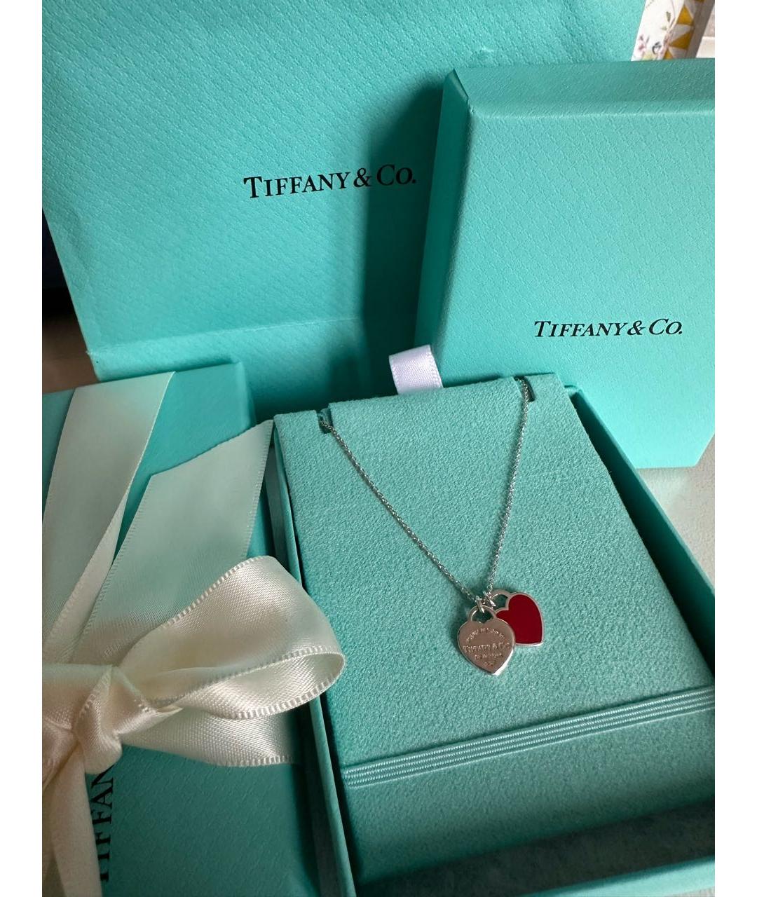 TIFFANY&CO Красное серебряное колье, фото 2