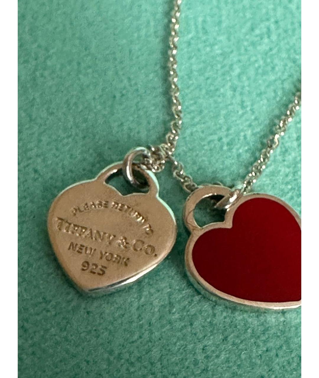 TIFFANY&CO Красное серебряное колье, фото 3