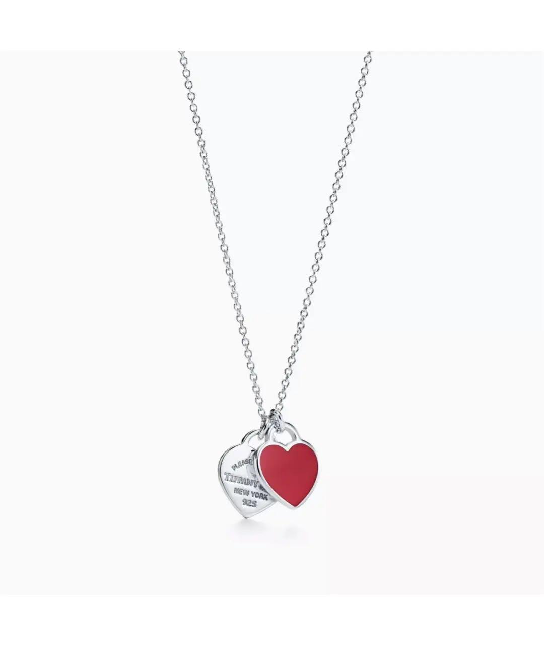 TIFFANY&CO Красное серебряное колье, фото 8
