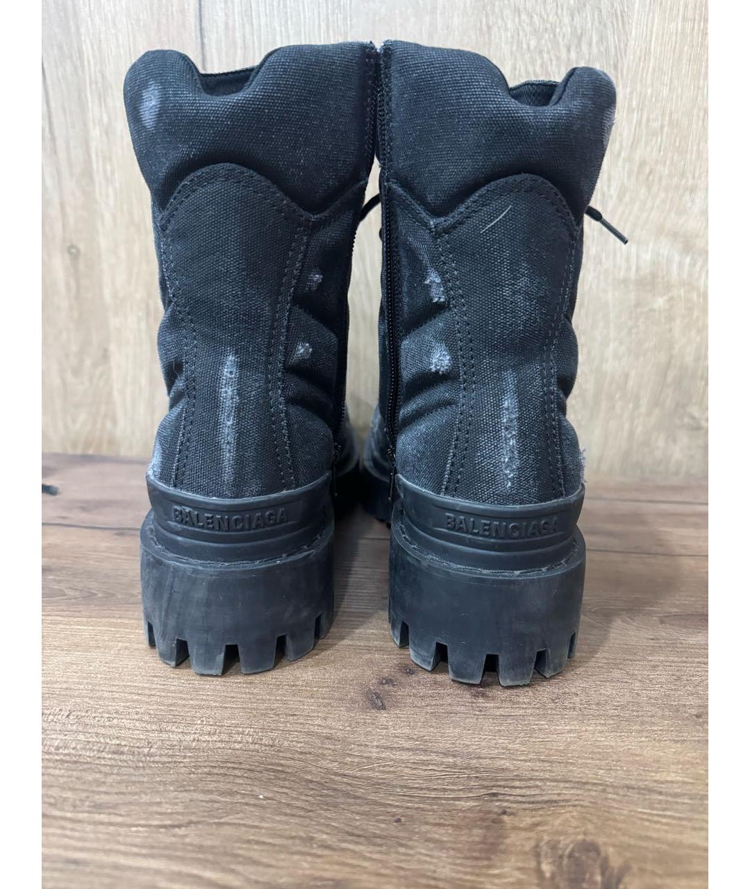 BALENCIAGA Черные высокие ботинки, фото 4