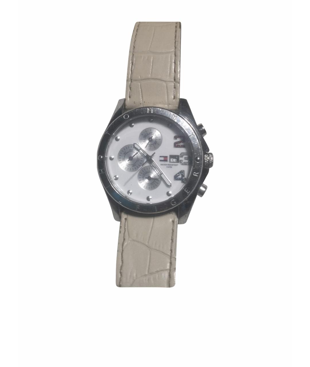 TOMMY HILFIGER Белые стеклянные часы, фото 1