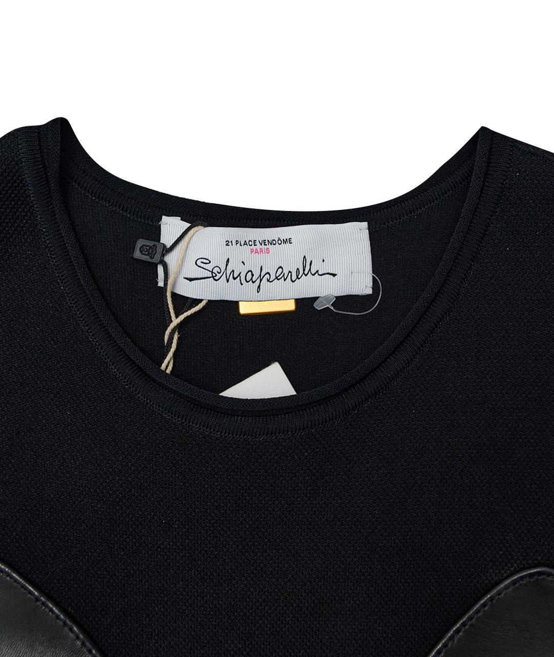 SCHIAPARELLI Черное вискозное вечернее платье, фото 9