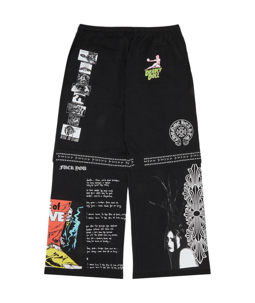 CHROME HEARTS Черные повседневные брюки, фото 2