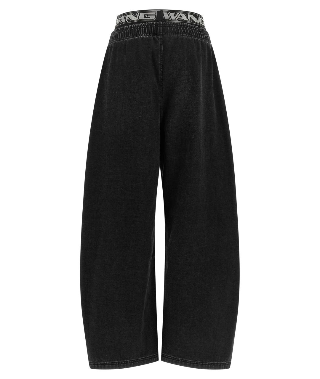 ALEXANDER WANG Черные хлопковые прямые джинсы, фото 2
