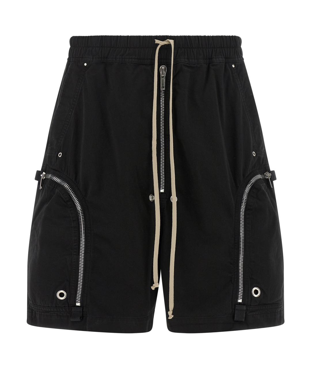 RICK OWENS DRKSHDW Черные хлопковые шорты, фото 1