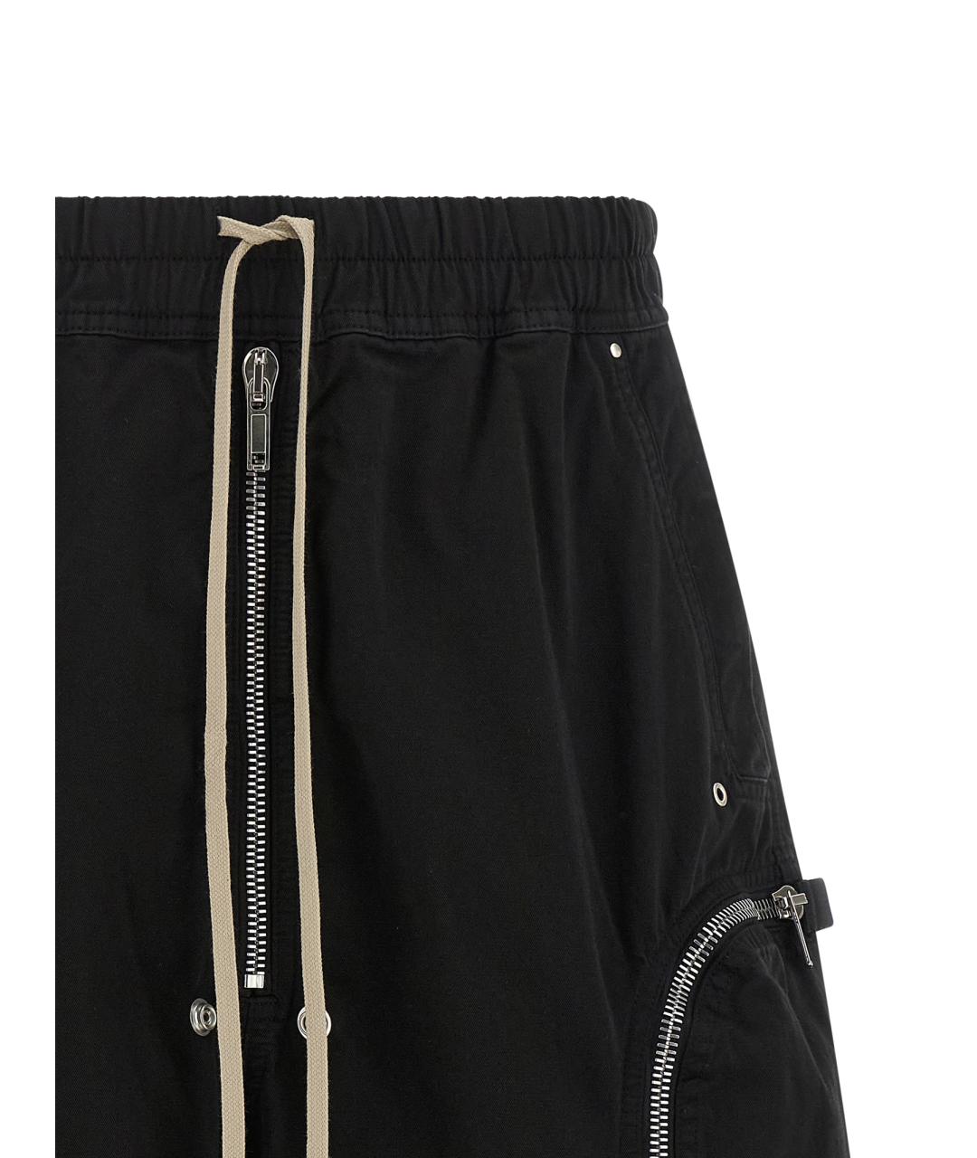 RICK OWENS DRKSHDW Черные хлопковые шорты, фото 3