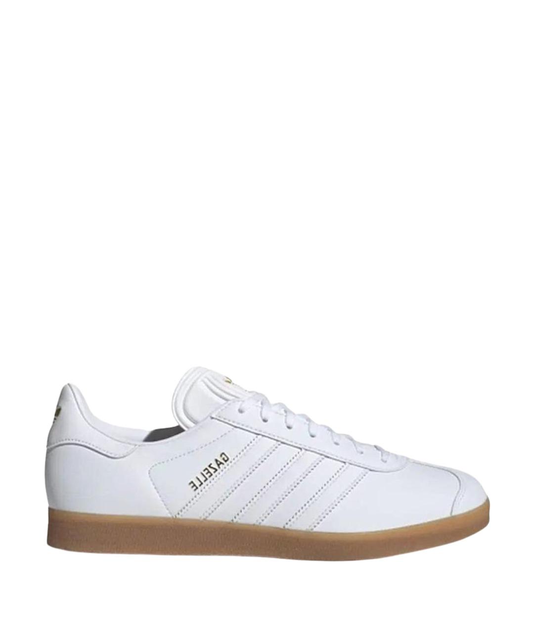 ADIDAS Белые кожаные низкие кроссовки / кеды, фото 1