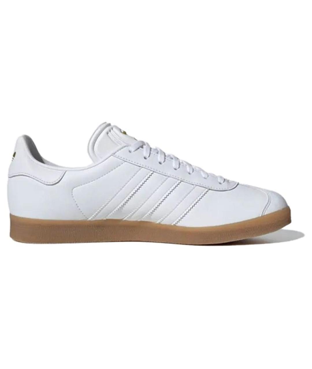 ADIDAS Белые кожаные низкие кроссовки / кеды, фото 2
