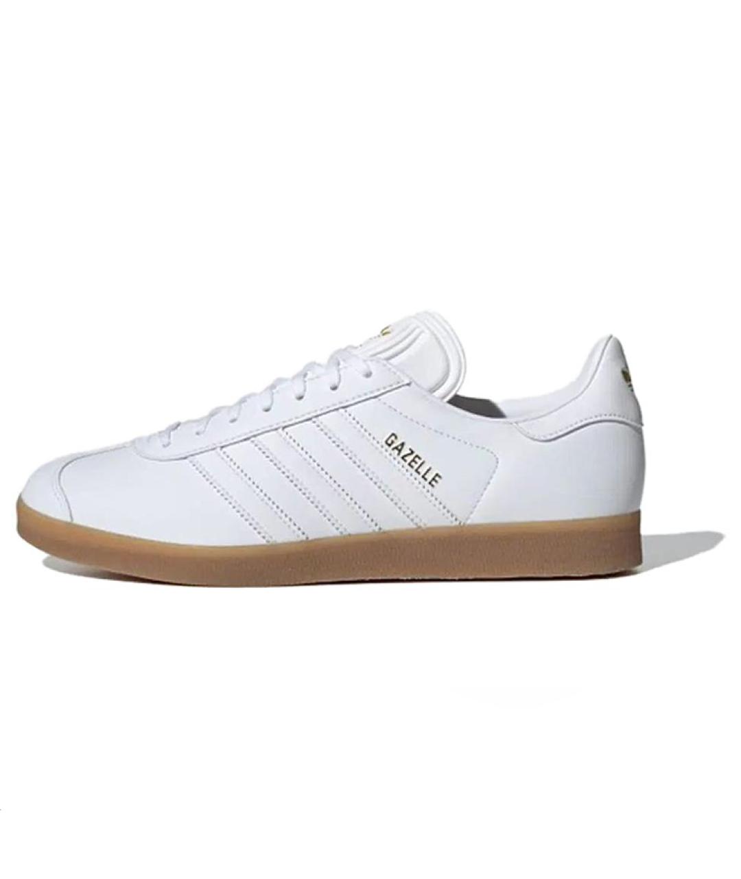 ADIDAS Белые кожаные низкие кроссовки / кеды, фото 5