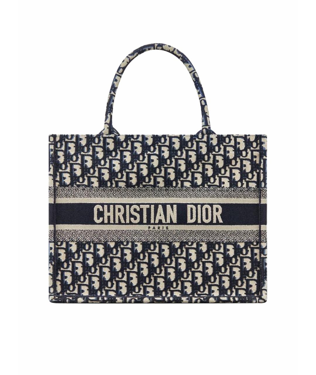 CHRISTIAN DIOR Синяя сумка тоут, фото 1