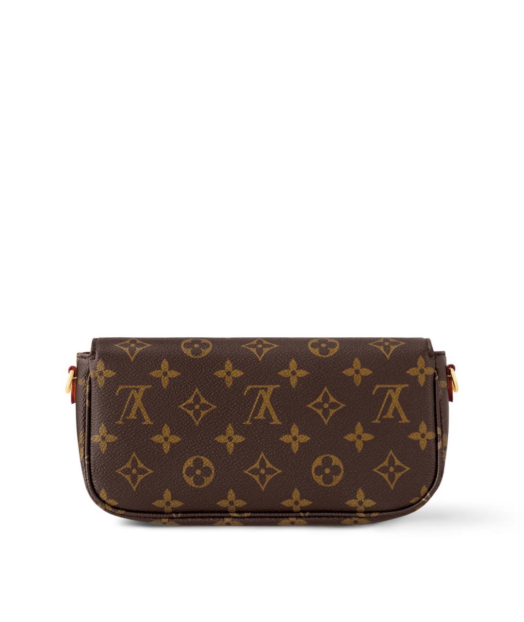 LOUIS VUITTON Коричневая сумка через плечо из канвы, фото 3