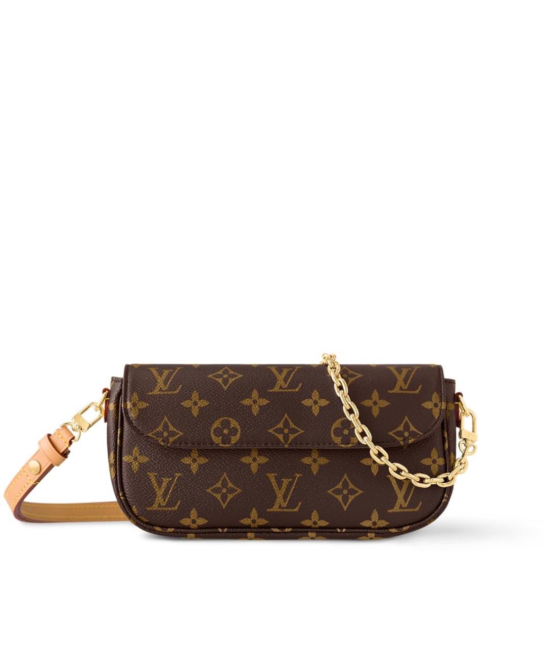 LOUIS VUITTON Коричневая сумка через плечо из канвы, фото 7