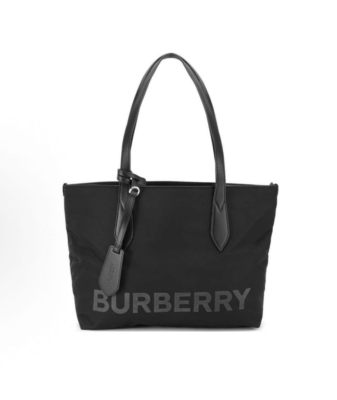 BURBERRY Черная сумка тоут, фото 8