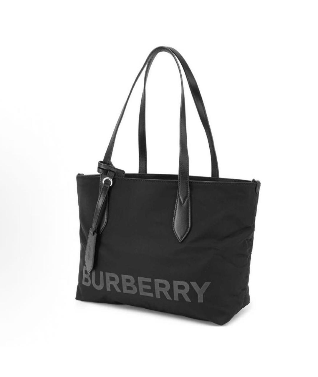BURBERRY Черная сумка тоут, фото 3