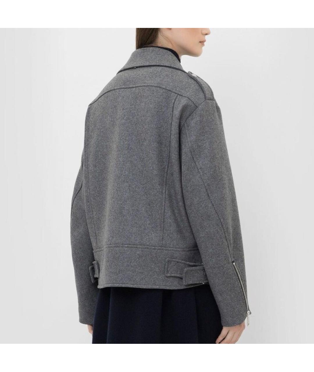 SPORTMAX Серая шерстяная куртка, фото 2