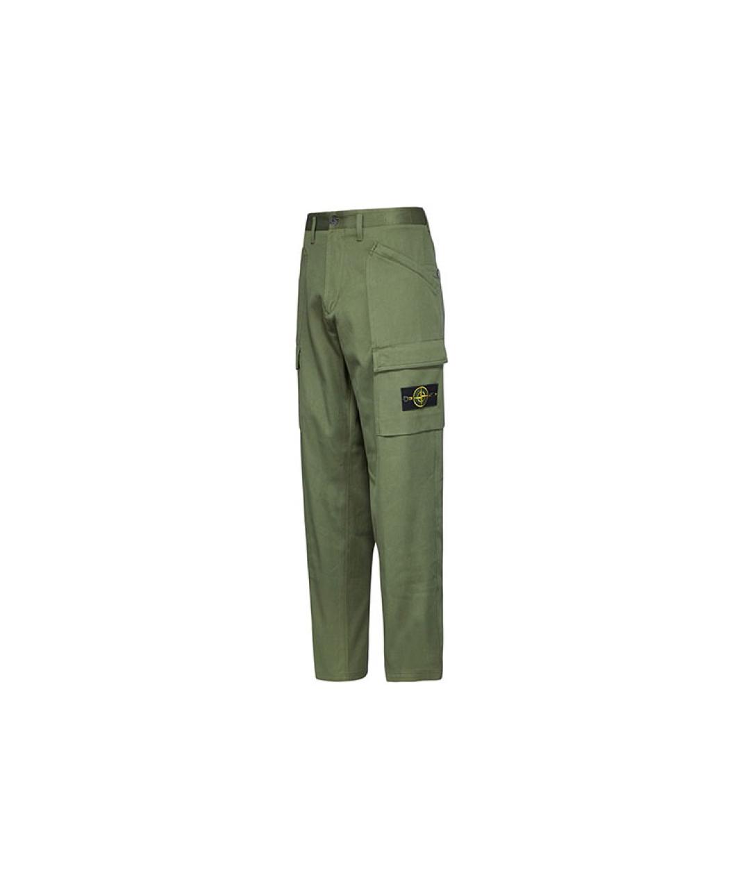 STONE ISLAND Серые брюки чинос, фото 3