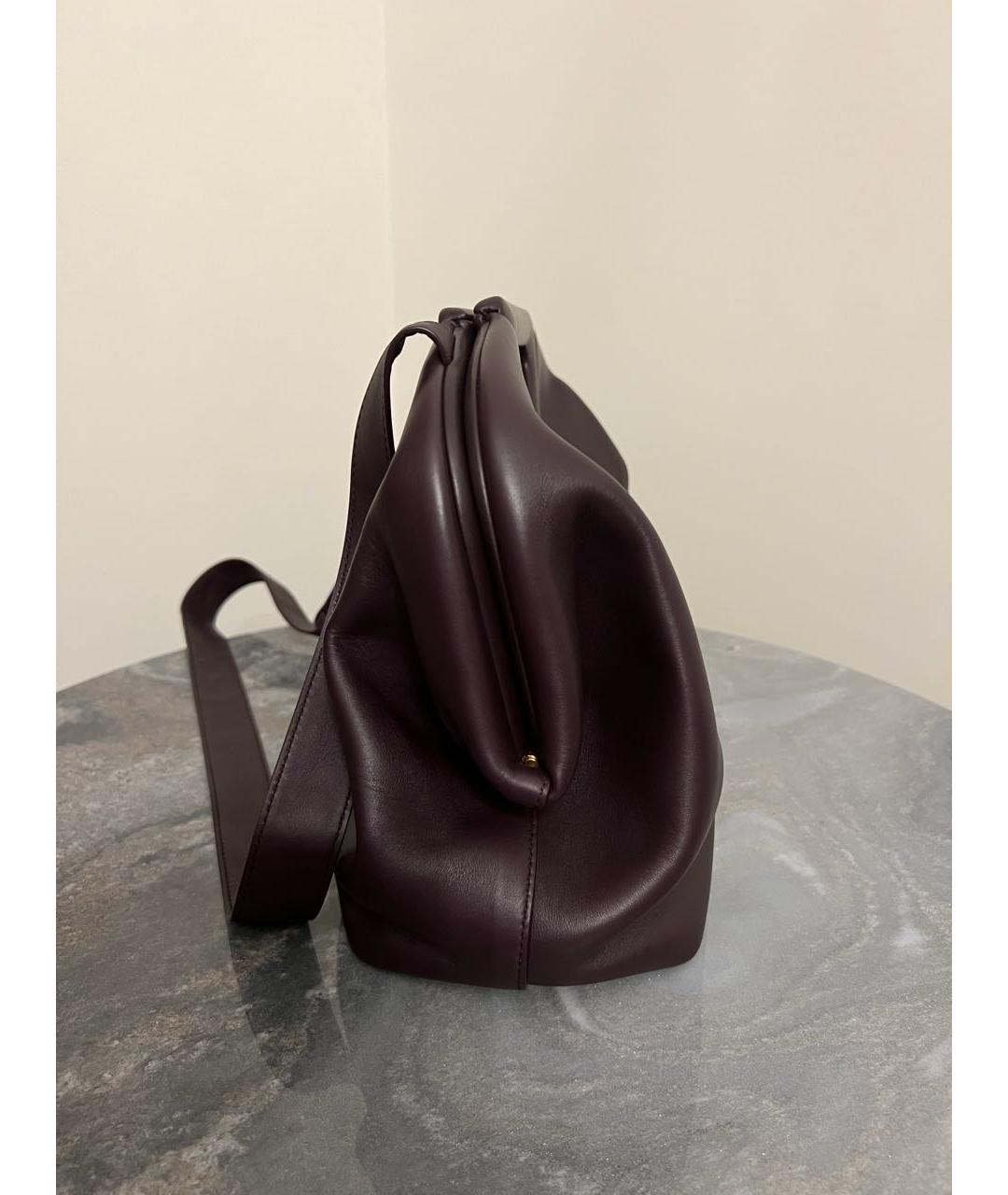 BOTTEGA VENETA Фиолетовая кожаная сумка через плечо, фото 4