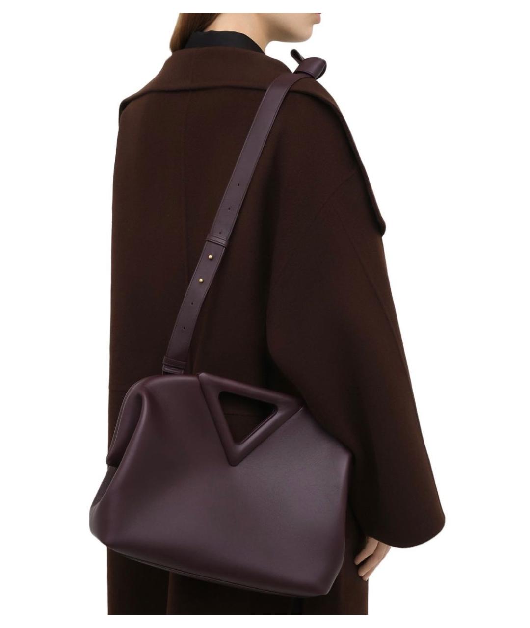BOTTEGA VENETA Фиолетовая кожаная сумка через плечо, фото 2
