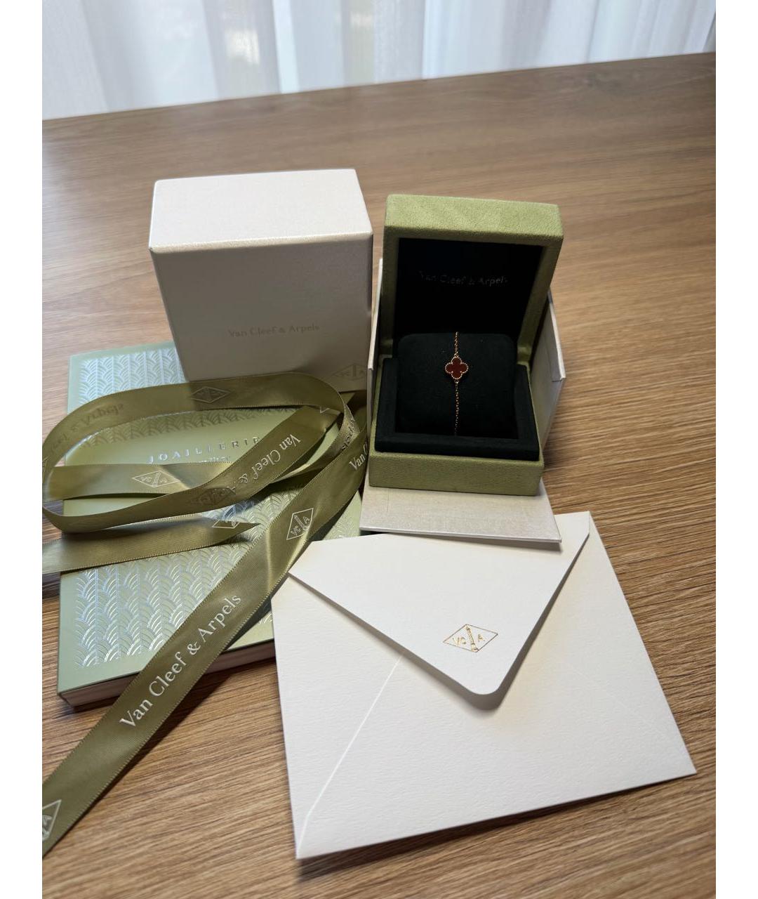 VAN CLEEF & ARPELS Бордовый браслет из розового золота, фото 2