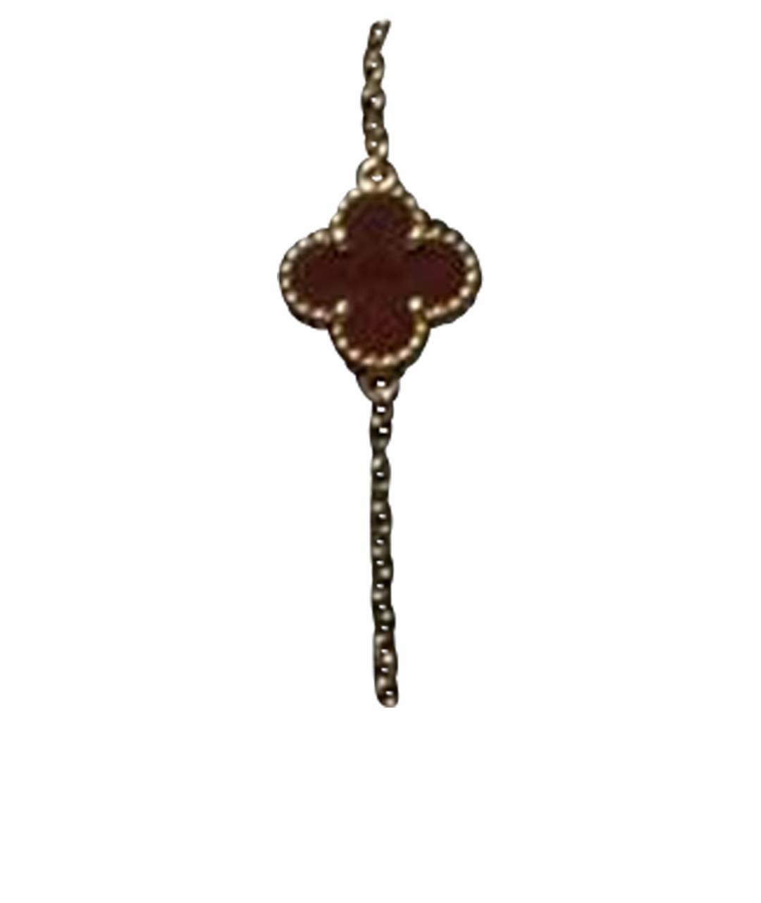 VAN CLEEF & ARPELS Бордовый браслет из розового золота, фото 1