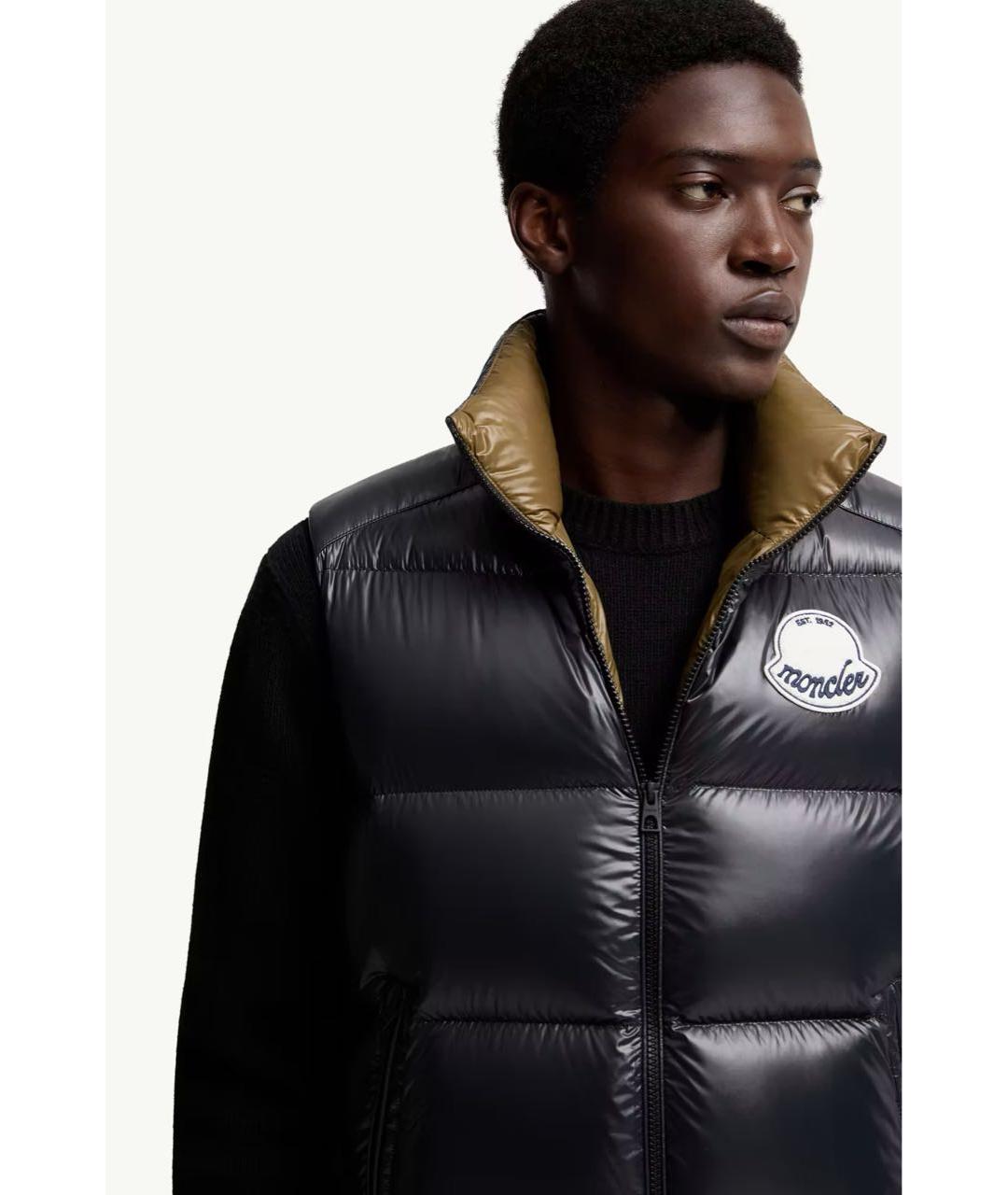 MONCLER Темно-синий жилет, фото 2