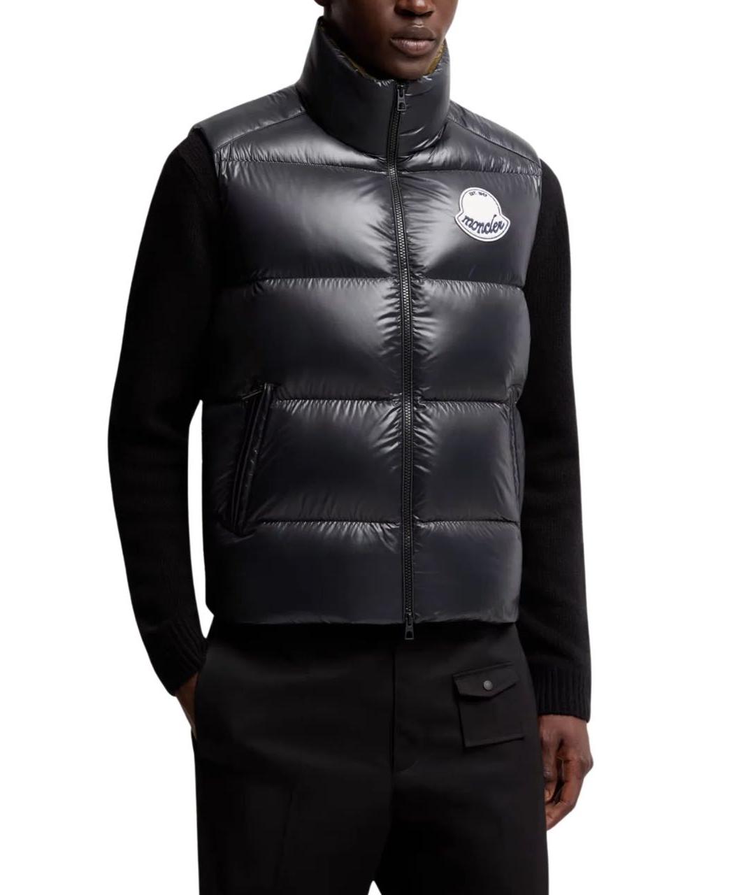 MONCLER Темно-синий жилет, фото 3
