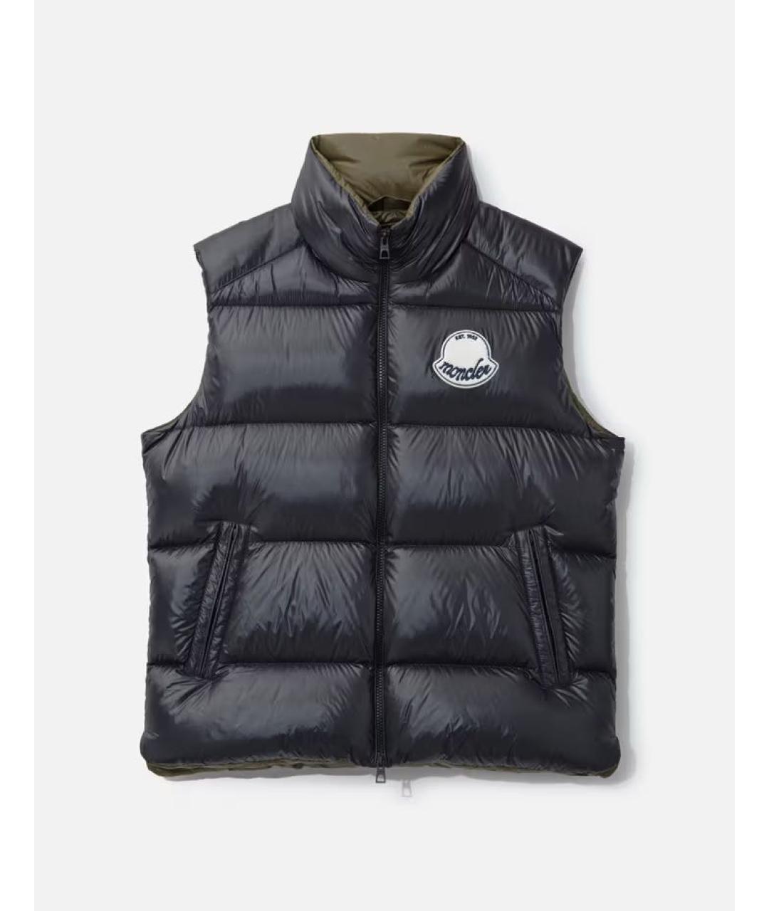 MONCLER Темно-синий жилет, фото 9