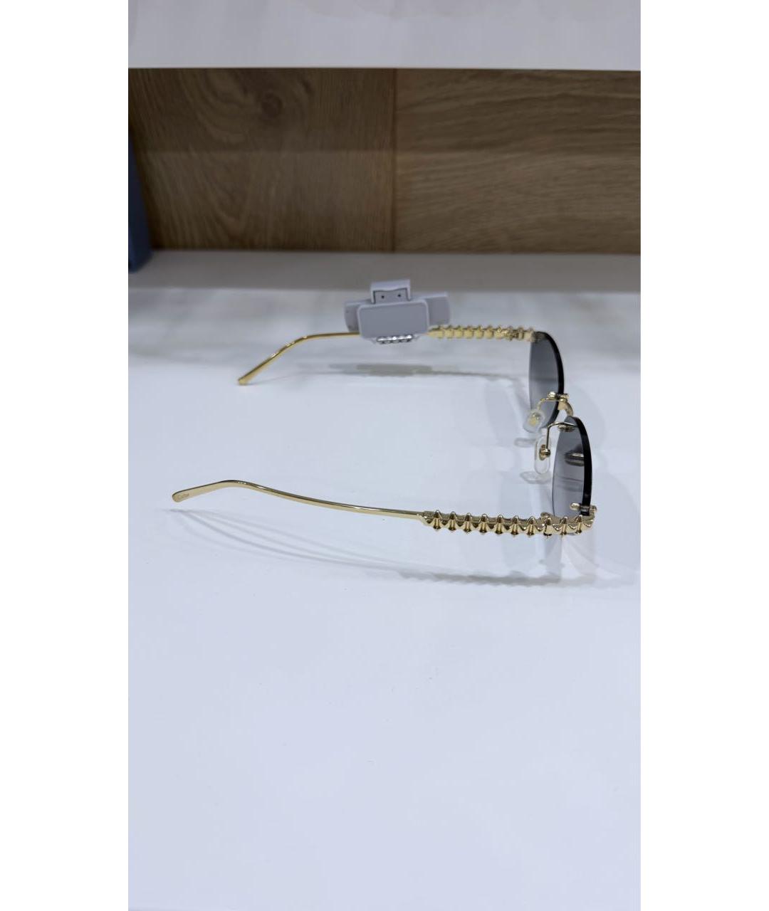 CARTIER Антрацитовые металлические солнцезащитные очки, фото 4